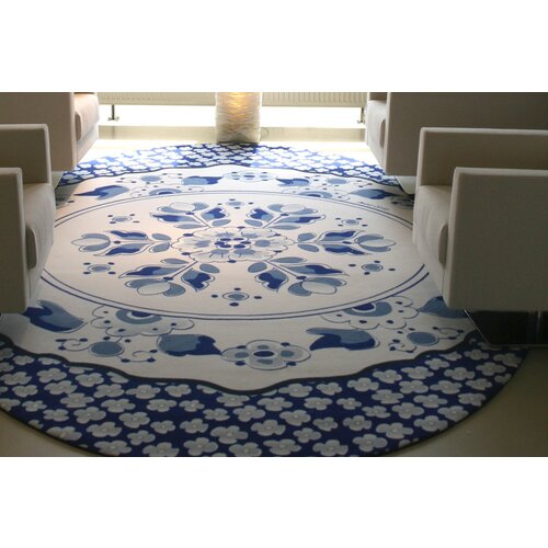 Donkersloot Donkersloot Delfsblauw karpet | vloerkleed
