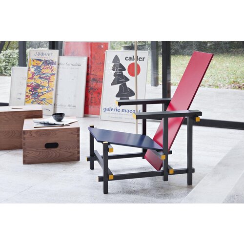 Cassina Cassina Red and Blue 635 Rietveldstoel