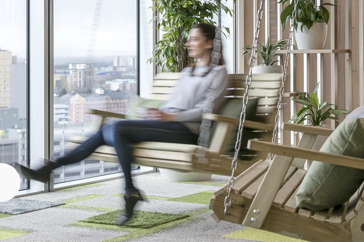 Biophilic kantoordesign 