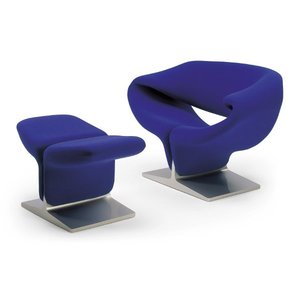 Artifort Artifort Ribbon Chair poef | voetenbank Artifort Artifort Ribbon Chair poef | voetenbank