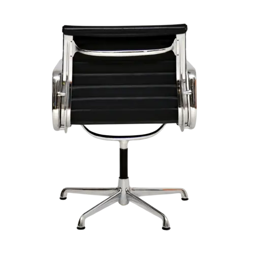Vitra Refurbished Vitra EA 108 Aluminium Leather Chair